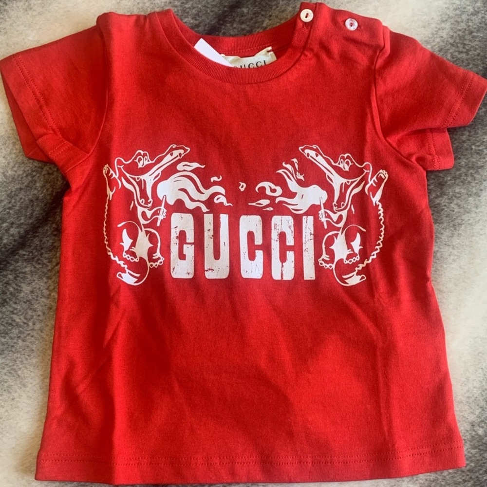 Gucci Gucci Cotton Jersey with Print T-Shirt